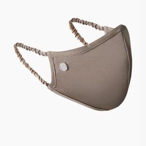 New Aritzia Turner Taupe 2 Layers Sculpted Satin Face Mask O/S